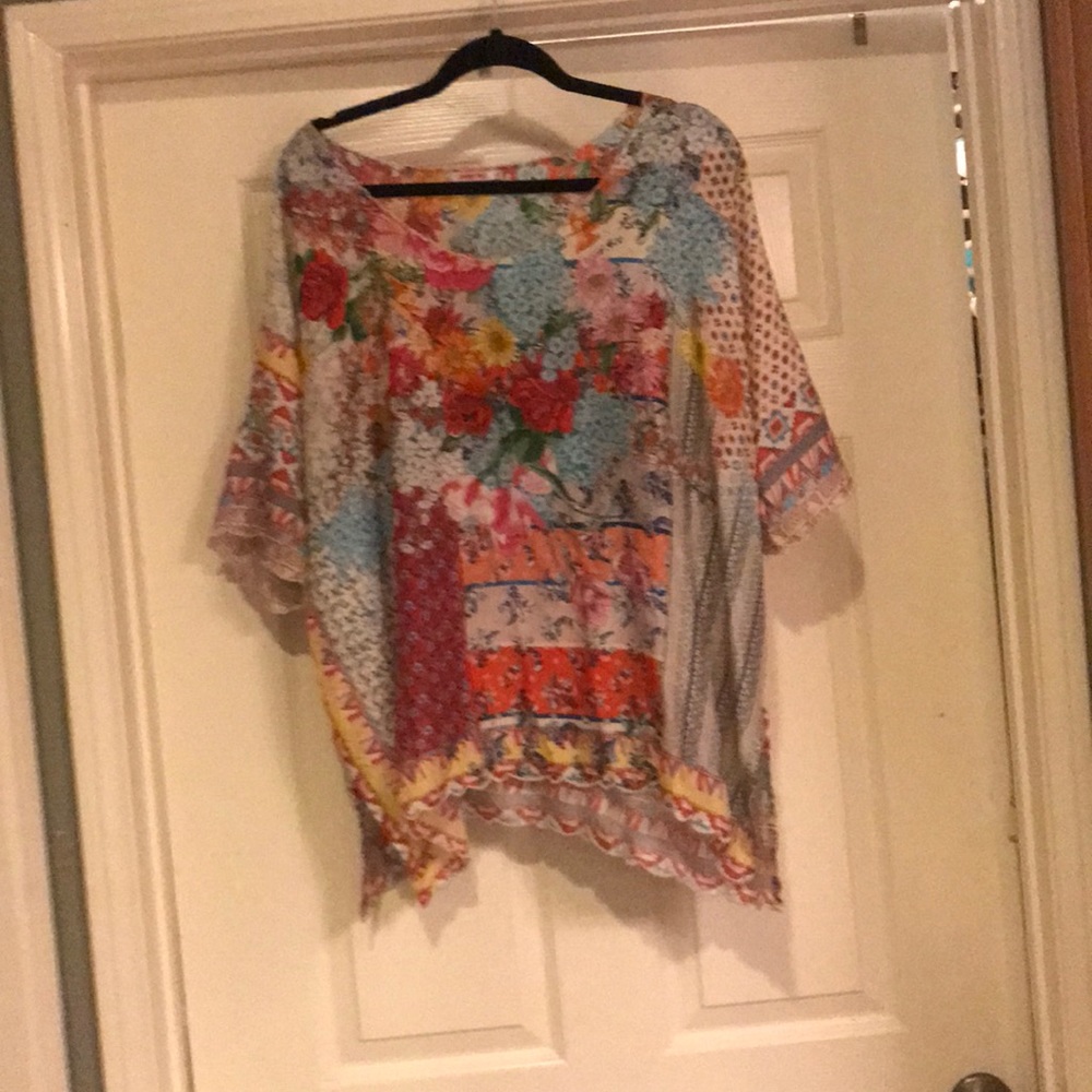 Beautiful Johnny Was Blouse with beautiful colors